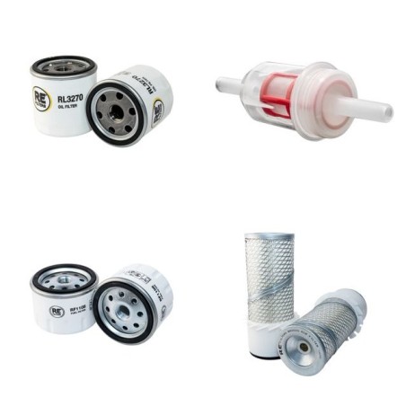 Filter kit for Wacker RT820RC/RT Air Oil Fuel Filters with Lombardini 12LD435-2 Engine