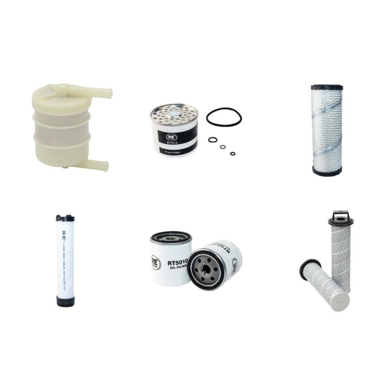 Filter kit for Wacker WL25 with Perkins 404C22 Engine Year 2010
