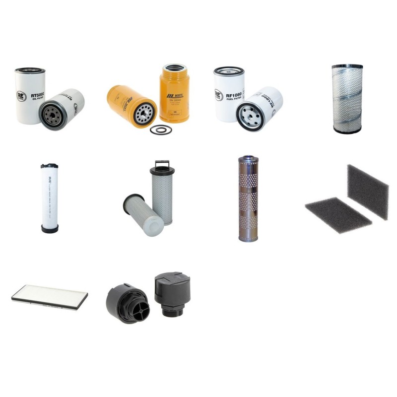Filter kit for Wacker WL57 with Perkins 1104D-E44T Engine Year 2009-