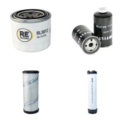 Filter kit for Wacker Neuson 3001 Air Oil Fuel Filters with Yanmar Engine Year 2014