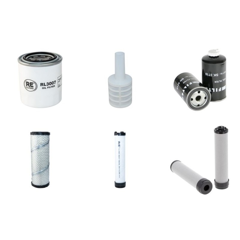 WACKER NEUSON 50 Z 3 Filter Service Kit w/Yanmar 4TNV88 Eng.   YR  2014