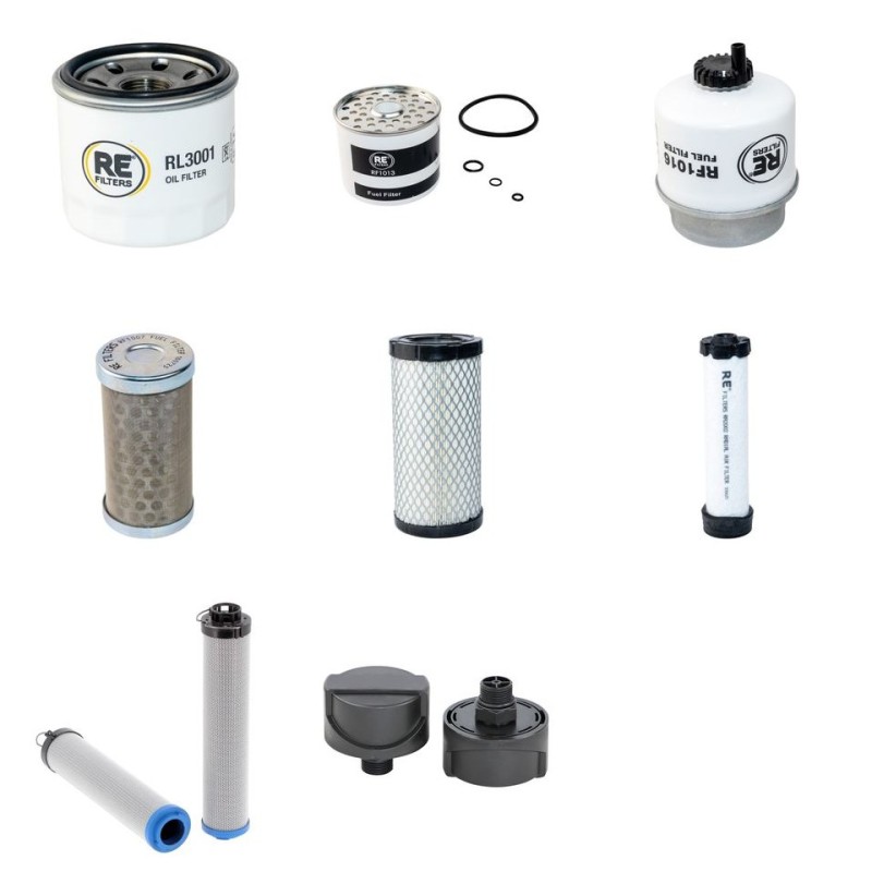 Filter kit for Wacker ET18 with Yanmar 3TNV76 Engine Year 2016