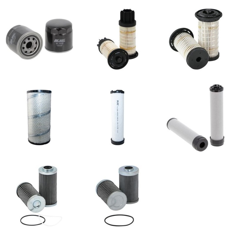 Filter kit for Wacker Neuson EW100 with Perkins 854E-E34TAWF Engine Year 2014