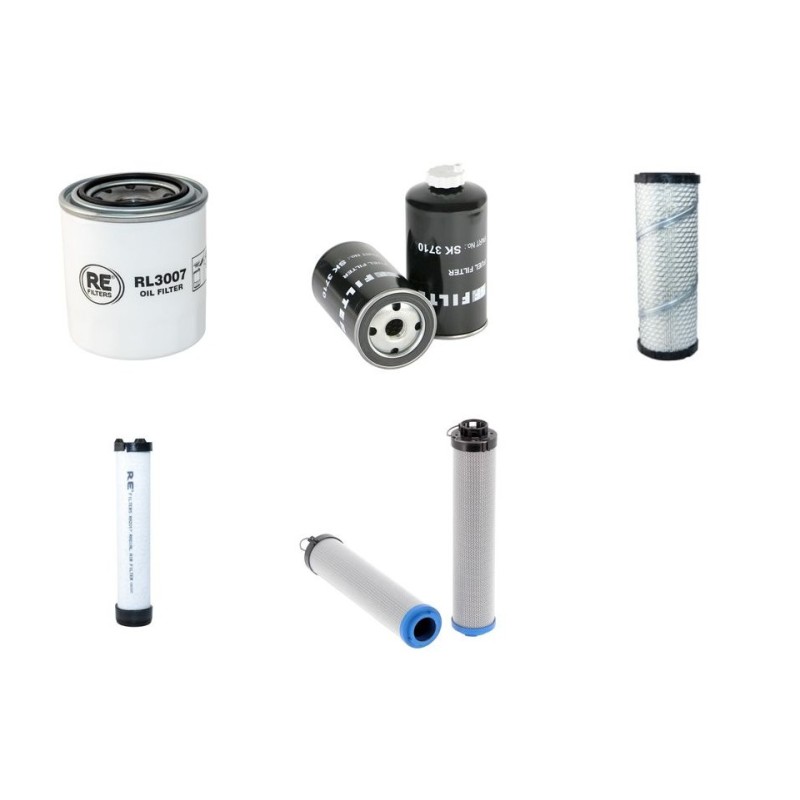 Filter kit for Wacker Neuson EZ38 with Yanmar 3TNV88 Engine Year 2014