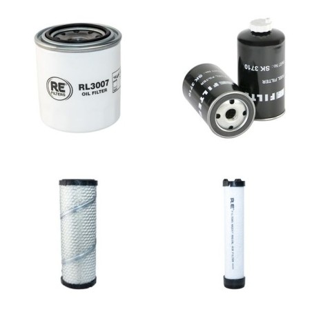 Filter kit for Wacker Neuson EZ38 Air Oil Fuel Filters with Yanmar 3TNV88 Engine Year 2014