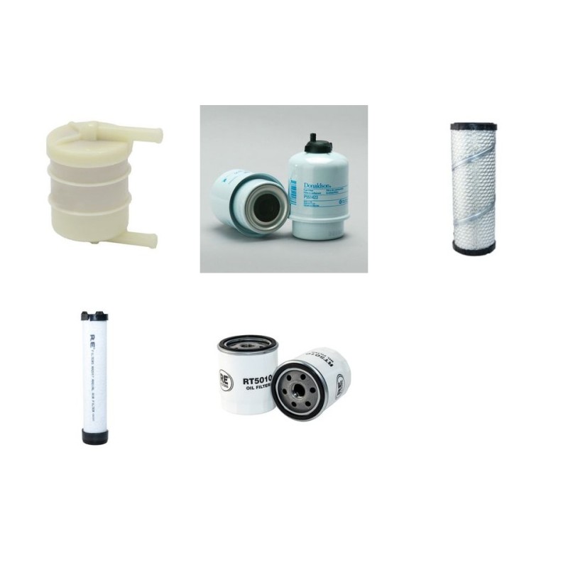 Filter kit for Wacker Neuson EZ53 Air Oil Fuel Filters with Perkins Engine Year 2015