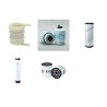 Filter kit for Wacker Neuson EZ53 Air Oil Fuel Filters with Perkins Engine Year 2015