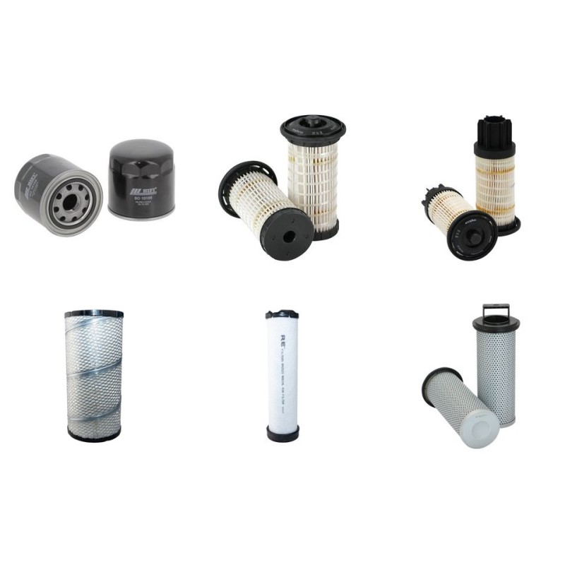 Filter kit for Wacker WL60 with Perkins 854E-E34Tawf Engine 2015 HP 75KW
