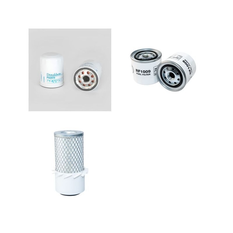 WEIDEMANN 1002 D/P Filter Service Kit Air Oil Fuel Filters w/Perkins KD103-10 Eng.