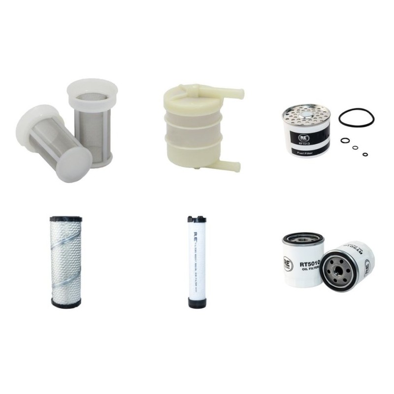 WEIDEMAN 1250 CX 35 Filter Service Kit Air Oil Fuel Filters w/Perkins 404D-15 Eng.   YR  2008-
