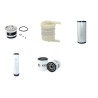 WEIDEMAN 2070 CX50 Filter Service Kit Air Oil Fuel Filters w/Perkins 404C-22 Eng.   YR  2007-
