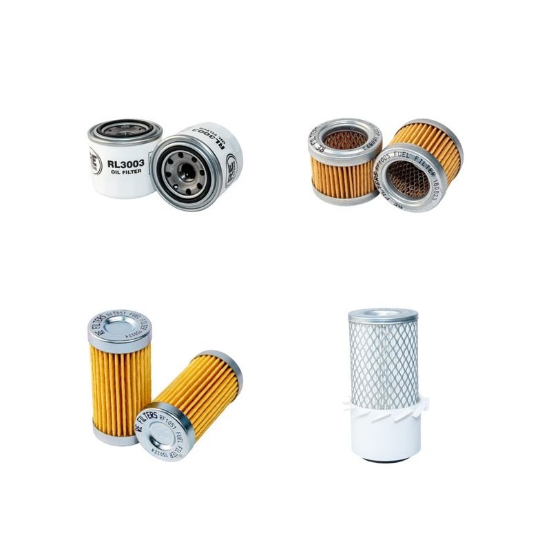 WEIDEMAN 811 Filter Service Kit Air Oil Fuel Filters w/MITSUBISHI 3CYL Eng.