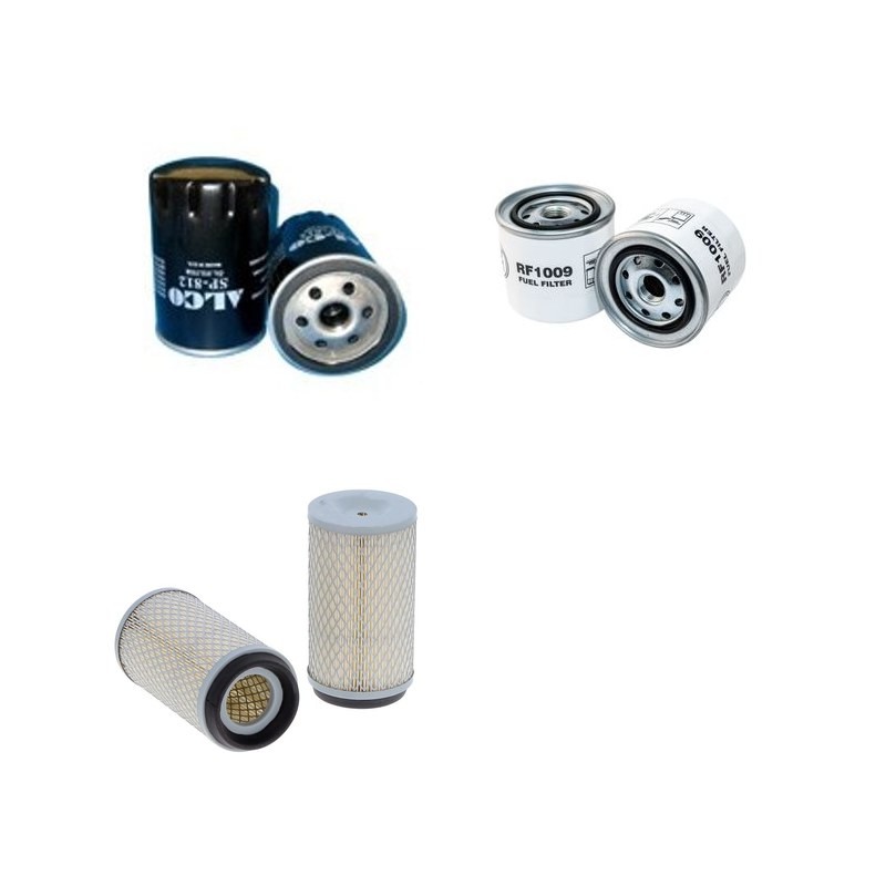 WEIDEMANN 912 DP Filter Service Kit Air Oil Fuel Filters w/Perkins  Eng.