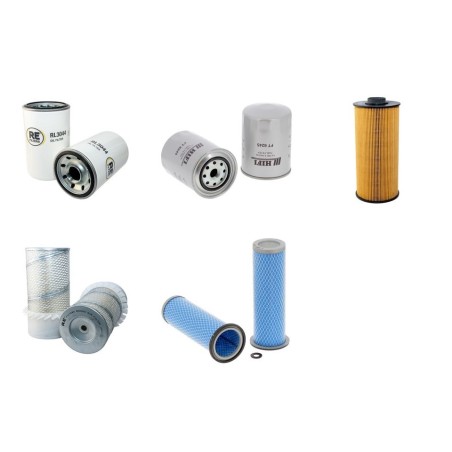 XGMA XG 815 LC Filter Service Kit Air Oil Fuel Filters w/Isuzu BB-4BG1TRP Eng.