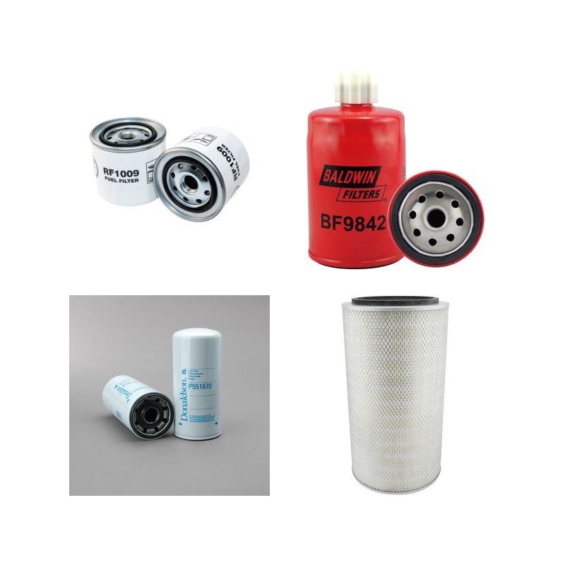 XIAMEN JIN LONG XMQ 6730 Filter Service Kit w/HINO W04D Eng.