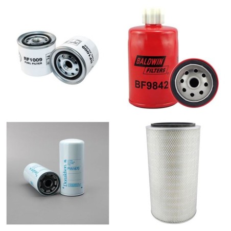 XIAMEN JIN LONG XMQ 6730 Filter Service Kit w/HINO W04D Eng.