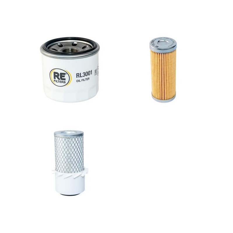YAMAGUCHI WB 10 H Filter Service Kit Air Oil Fuel Filters w/KUOBTA Z482 Eng.