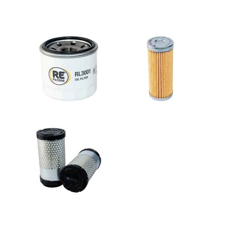 YAMAGUCHI WB 12 B Filter Service Kit Air Oil Fuel Filters w/Kubota Z482 Eng.