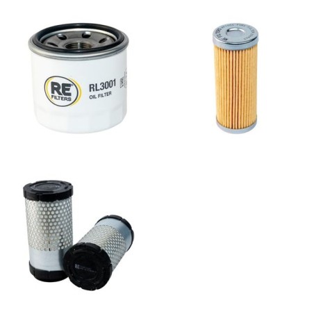 MINI DUMPER WB 12 H Filter Service Kit Air Oil Fuel Filters w/KUBOTA Z482 Eng.