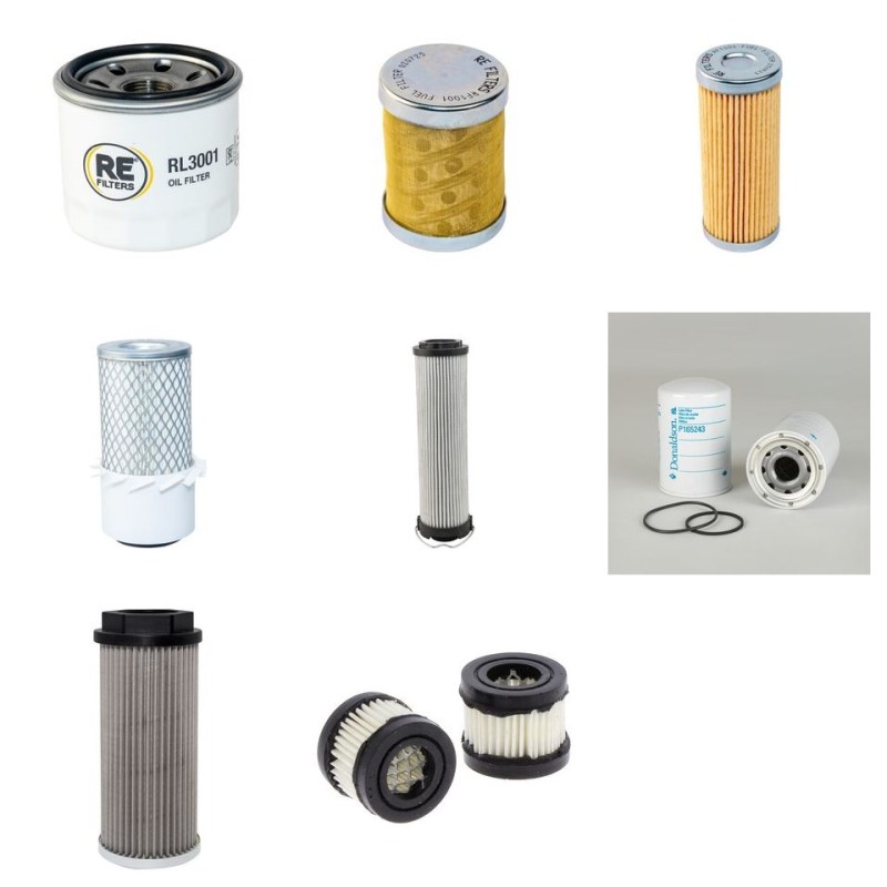 Filter Kit for Yanmar B15EX with Yanmar 3TNE68-NBAB Engine Year -2004