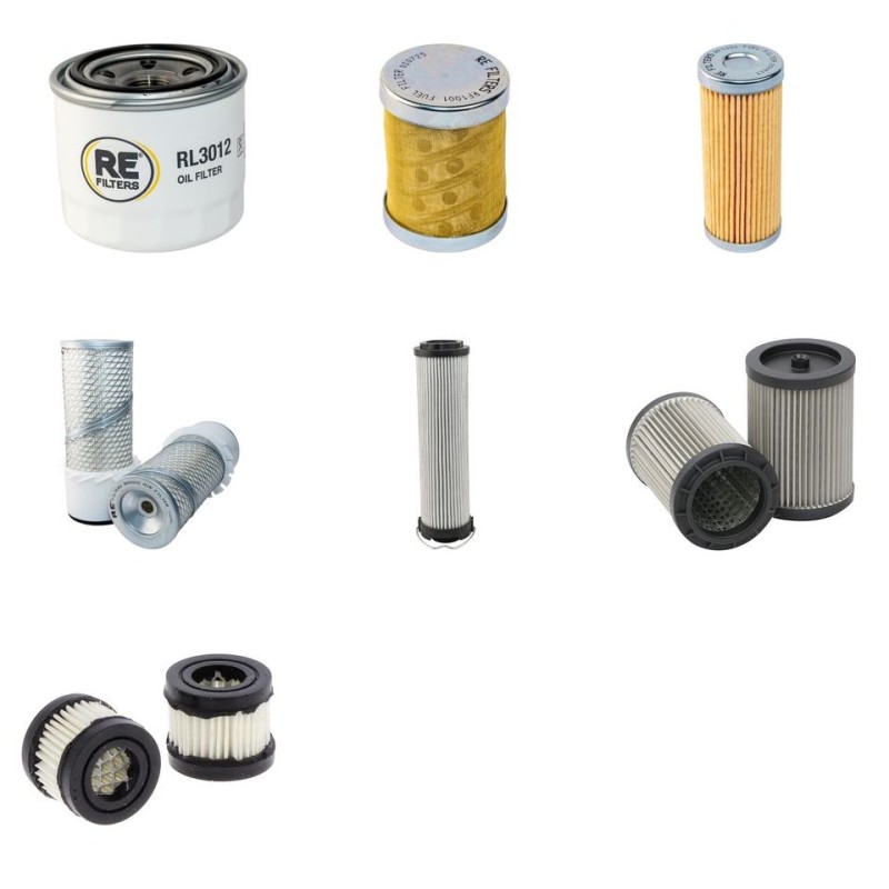 Yanmar B30VCR Filter Service Kit w/Yanmar 3TNE68 Eng