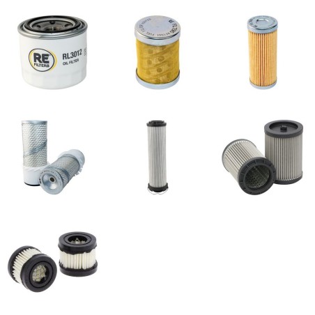 Yanmar B30VCR Filter Service Kit w/Yanmar 3TNE68 Eng