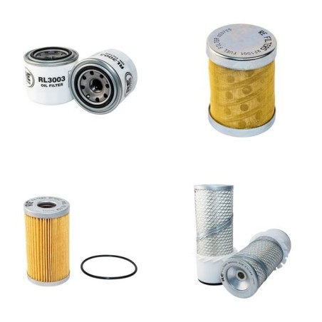 Filter Kit for Yanmar B37V Air Oil Fuel Filters with Yanmar 3TNE88-B1A Engine