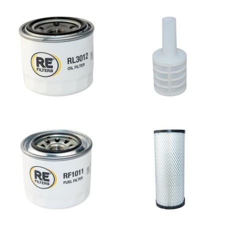 Filter Kit for Yanmar C30R-2 Air Oil Fuel Filters with Yanmar 3TNV84 Engine