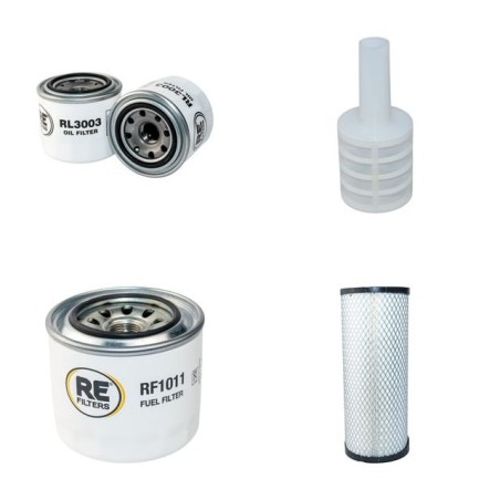 Filter Kit for Yanmar C30R-A Air Oil Fuel Filters with Yanmar 3KNSA Engine Year 2011
