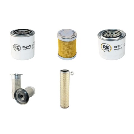 Filter Kit for Yanmar C50R-2 Air Oil Fuel Filters with Yanmar Engine