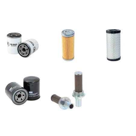 Filter Kit for Yanmar SV08-1A with Yanmar 2TE67LBV3 Engine Year 2015-