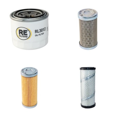 Filter Kit for Yanmar VIO30 Air Oil Fuel Filters with Yanmar 3TNE Engine Serial No DD41A3805-