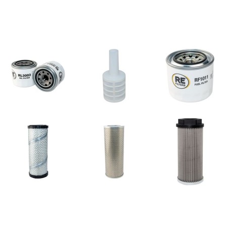 Filter Kit for Yanmar VIO35-2 with Yanmar 3Tnv82A-Xbva Engine 2006-