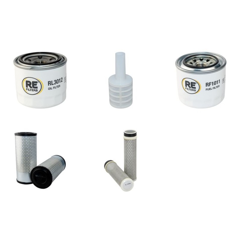Filter Kit for Yanmar VIO35-5 Air Oil Fuel Filters with Yanmar Engine Year 2012-