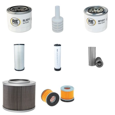 Filter Kit for Yanmar VIO75-A with Yanmar 4TNE98-XBV Engine