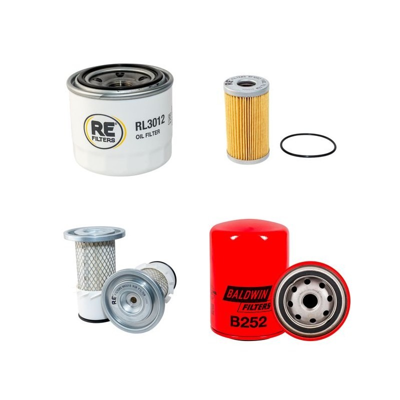Filter Kit for Yanmar YB351-2 with Yanmar Engine