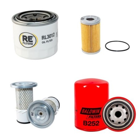 Filter Kit for Yanmar YB351-2 with Yanmar Engine