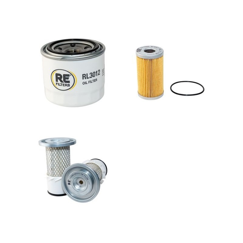 Filter Kit for Yanmar YB351-2 Air Oil Fuel Filters with Yanmar Engine
