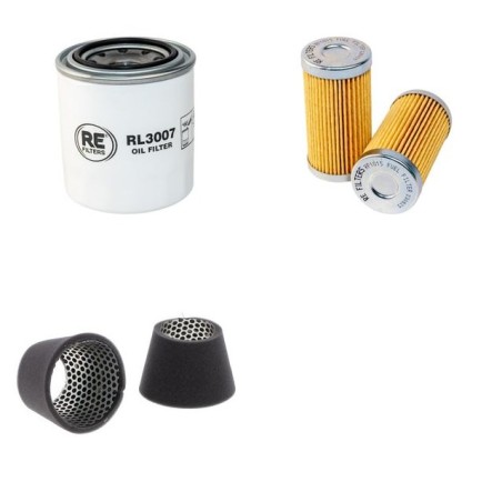 Filter Kit for Yanmar Marine 3HM35 with 3 CYL Engine 34 CH