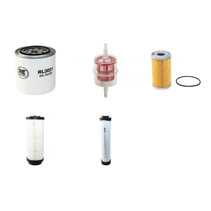 BUCHER MUNICIPAL CITY CAT 2000 Filter Service Kit Air Oil Fuel Filters w/Kubota F2803B Eng.