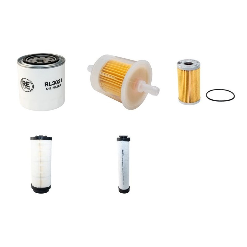 EUROVOIRIE CITY CAT 2000 Filter Service Kit Air Oil Fuel Filters w/Kubota F2803-B-1 Eng.
