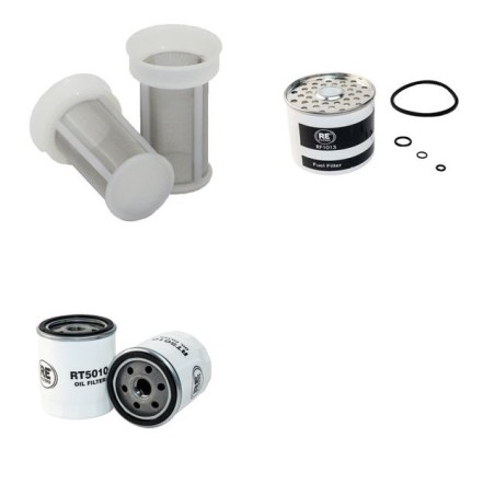 CARON 867 Filter Service Kit Air Oil Fuel Filters w/Perkins 404C-22 Eng.   YR  2008-