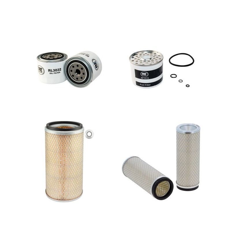 CASE 1490 Filter Service Kit Air Oil Fuel Filters