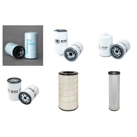 Filter kit for Case 2166 Air Oil Fuel Filters with Cummins 6CTA830 Engine Serial No -JJC0176199