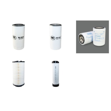 ABG TITAN 5820 Filter Service Kit Air Oil Fuel Filters w/Deutz BF 6M2013 Eng.