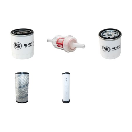 AHLMANN AL 65 Filter Service Kit Air Oil Fuel Filters w/Deutz BF 4L1011F Eng.