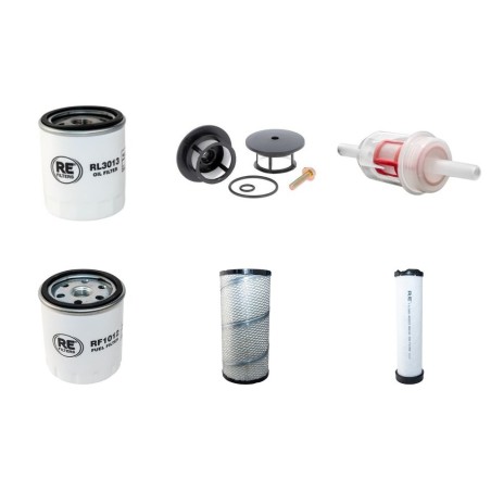 AHLMANN AS 90 Filter Service Kit Air Oil Fuel Filters w/Deutz BF4L1011F Eng.   YR  2000-