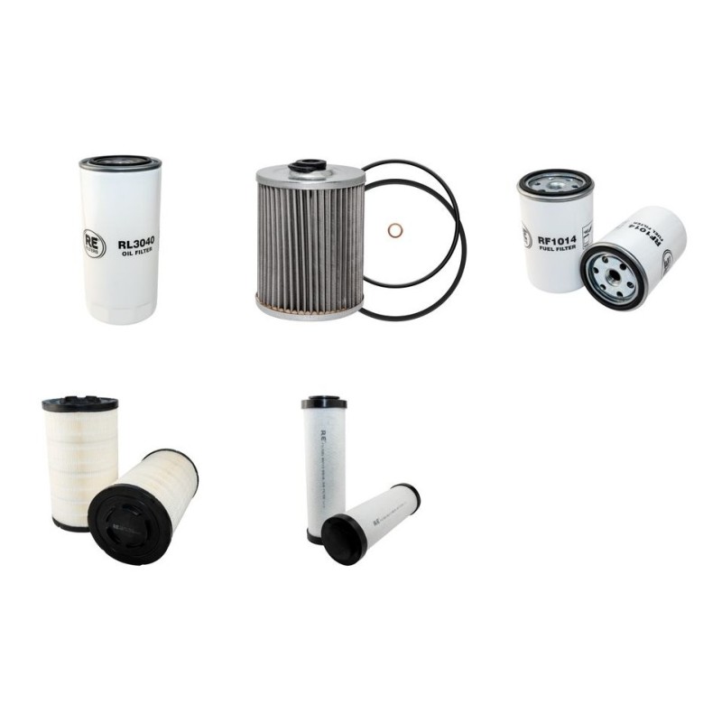 AHLMANN AS 210 Filter Service Kit Air Oil Fuel Filters w/Deutz BF 6M2012C Eng.