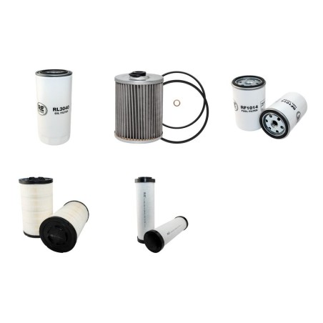 AHLMANN AZ 210 Filter Service Kit Air Oil Fuel Filters w/Deutz BF 6M2012C Eng.   YR  2004-