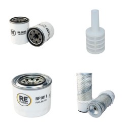 AICHI SR 12 BJ Filter Service Kit Air Oil Fuel Filters w/Isuzu 3CE1-PZP01 Eng.